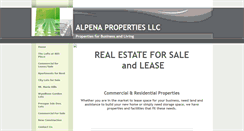 Desktop Screenshot of alpenaproperties.info